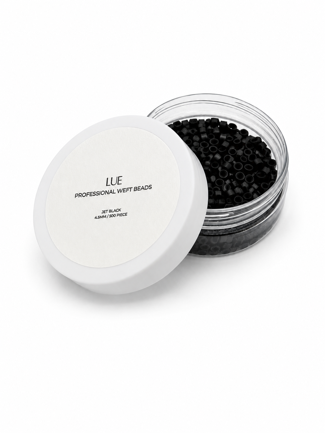 PROFESSIONAL WEFT BEADS - JET BLACK