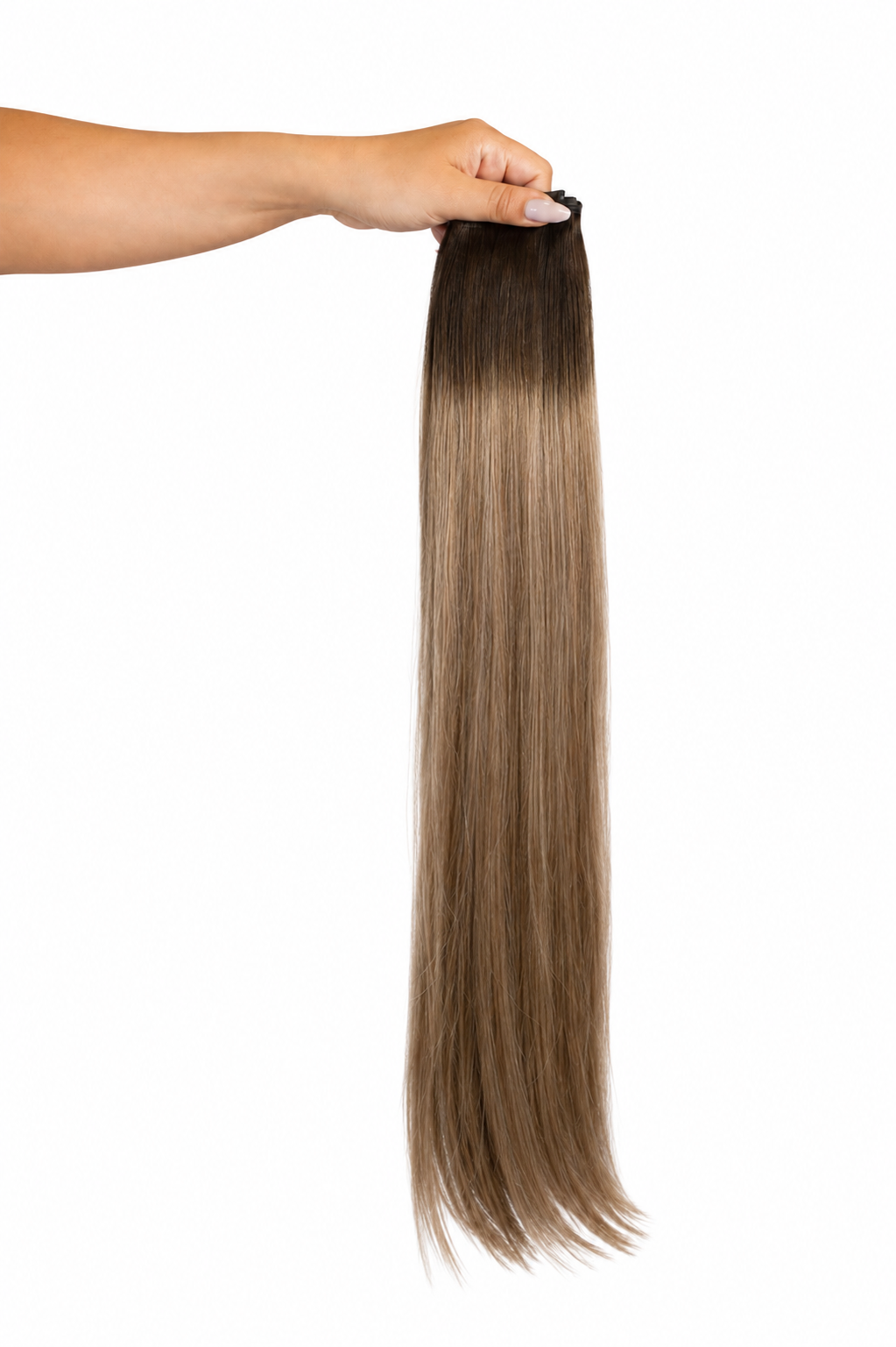 VOLUME SEAMLESS WEFT 22" - BLENDED MOCHA BROWN